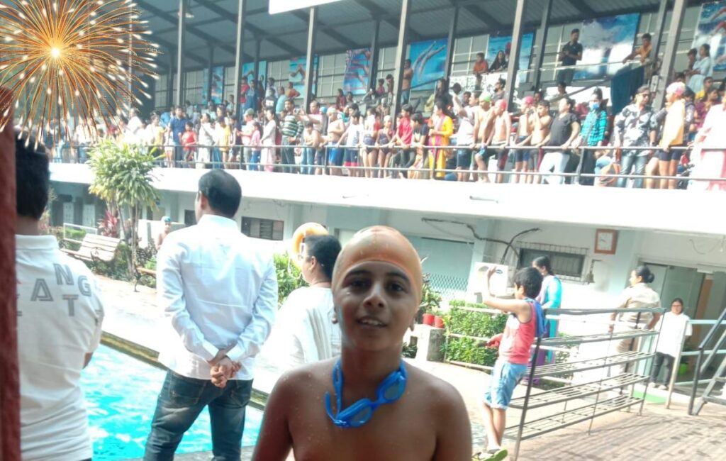 DSO swimming competition under 14 boys held in Dombivii 
 Mst. Aryan Khatavakar …