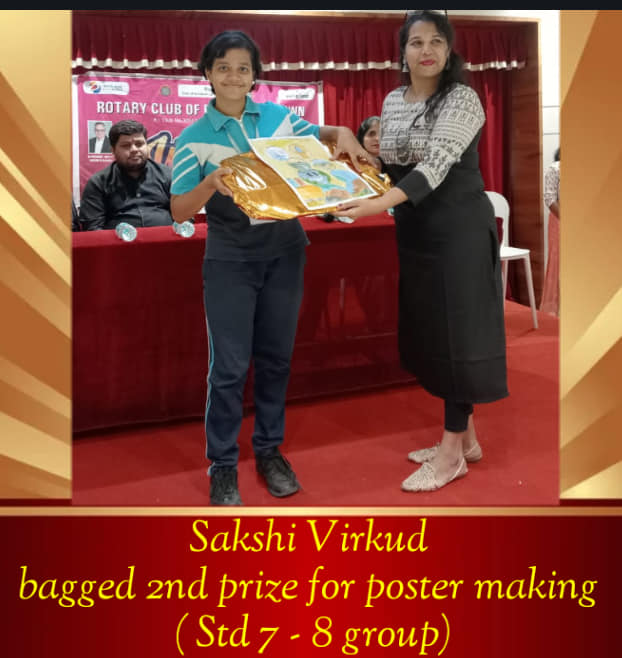 Rotary club of Dombivli organised Poster presentation,  Essay competition, Poem …