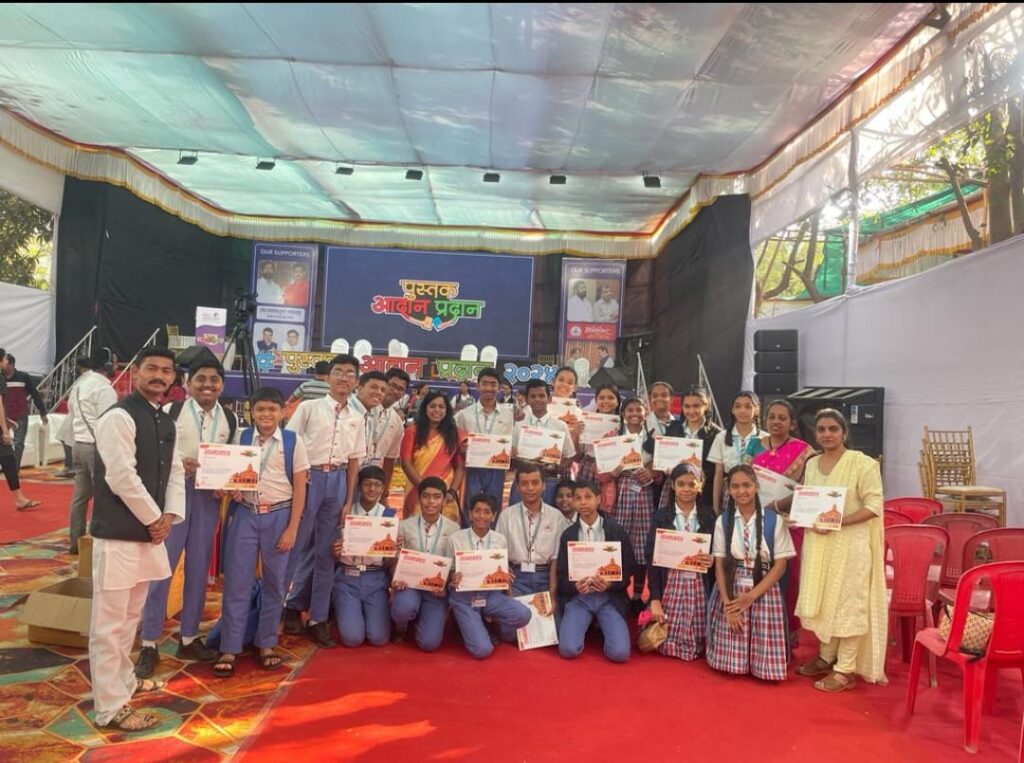 Students from Omkar English Medium School, standard 7th to 9th, participated in …